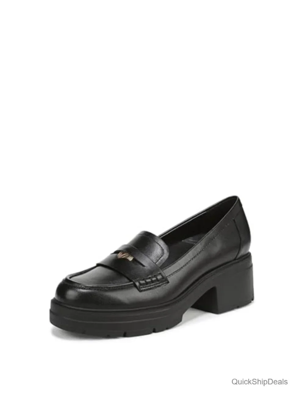 Naturalizer Lumos Platform Loafer Women's Leather Block Heel Slip-On